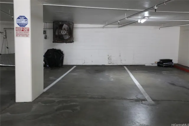 a view of a room with a empty space