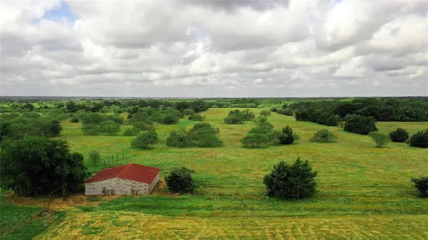 a view of a garden with an outdoor space