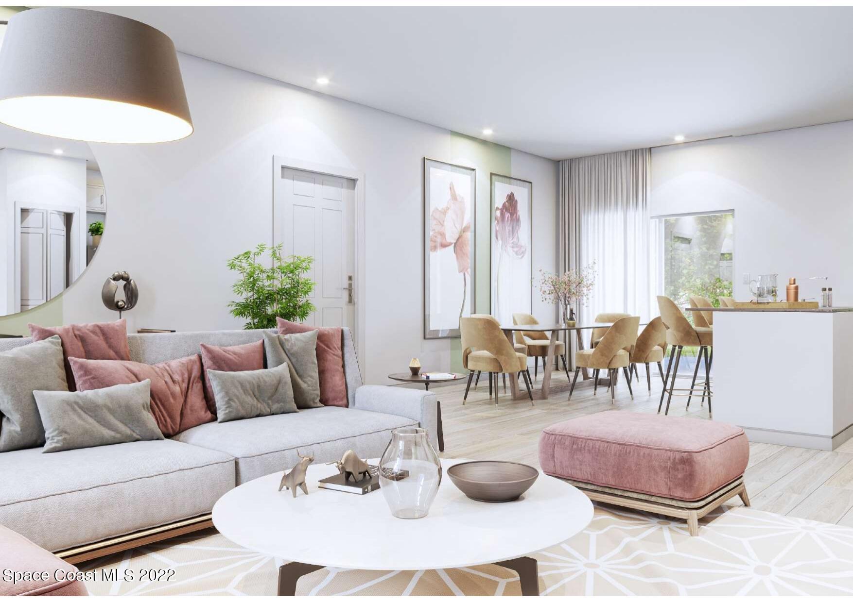 1113 Dorchester Road Palm Bay, FL 32907 - Photo 3 of 7 a living room with furniture and a large window