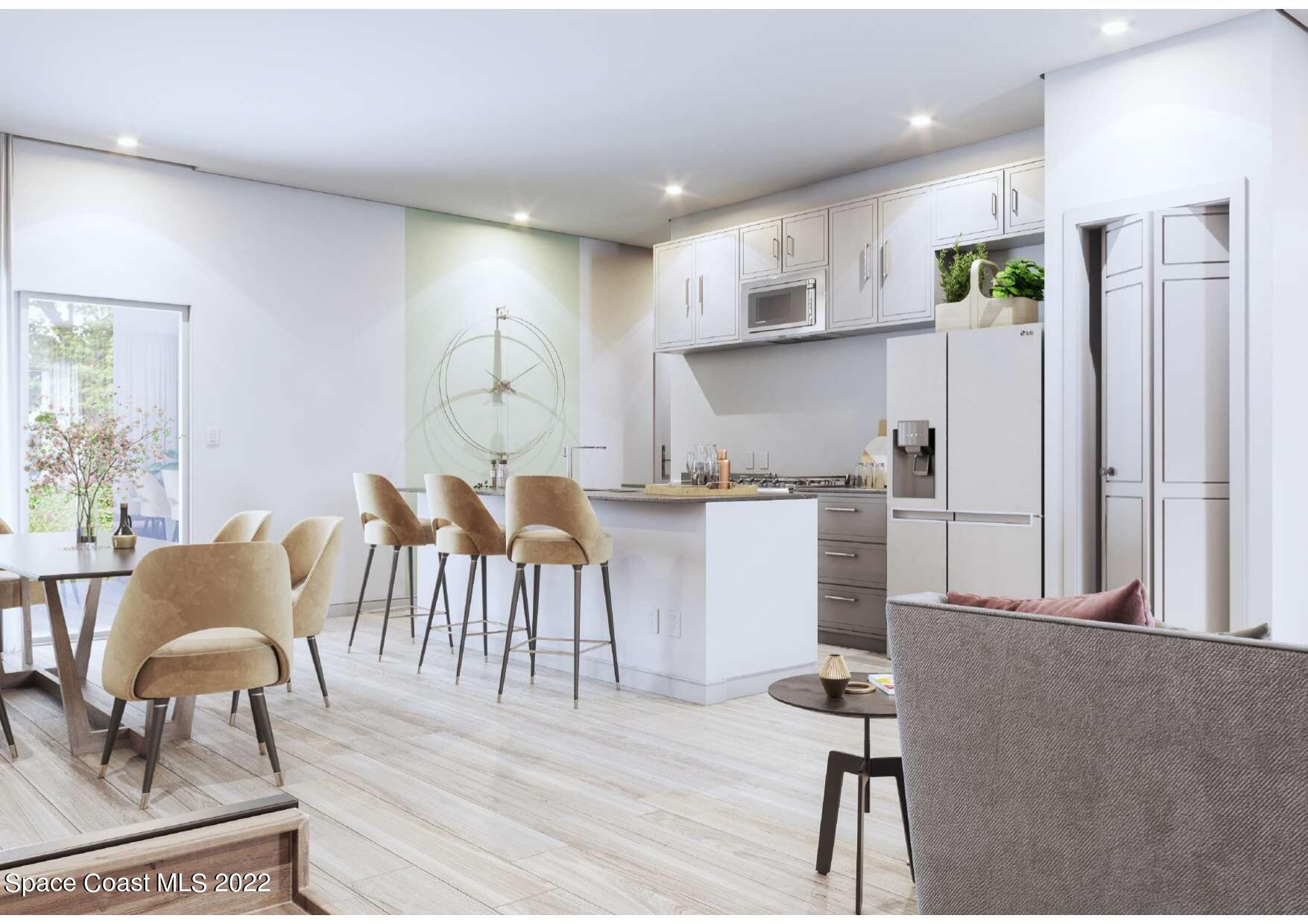 1113 Dorchester Road Palm Bay, FL 32907 - Photo 5 of 7 a living room with furniture and a wooden floor