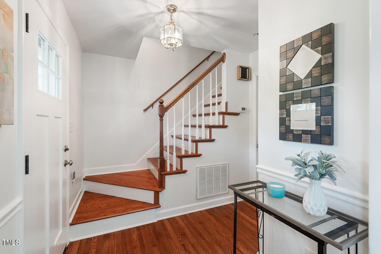 135 Deep Creek Rougemont, NC 27572 - Photo 27 of 72 a view of entryway and hall with wooden floor