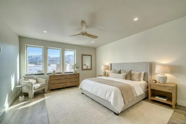 a view of a hallway with entryway of a house