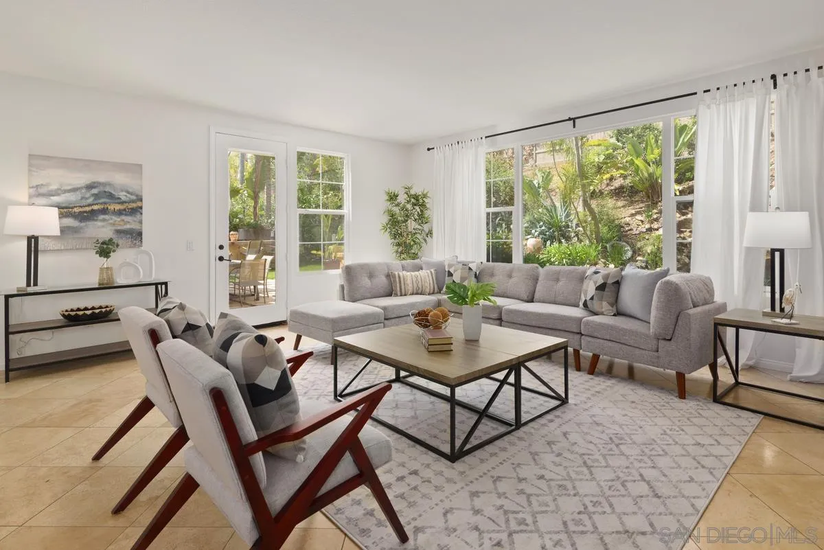 7542 Circulo Sequoia Carlsbad, CA 92009 - Photo 6 of 24 a living room with furniture and a large window