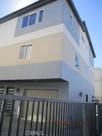 a view of a building from a balcony