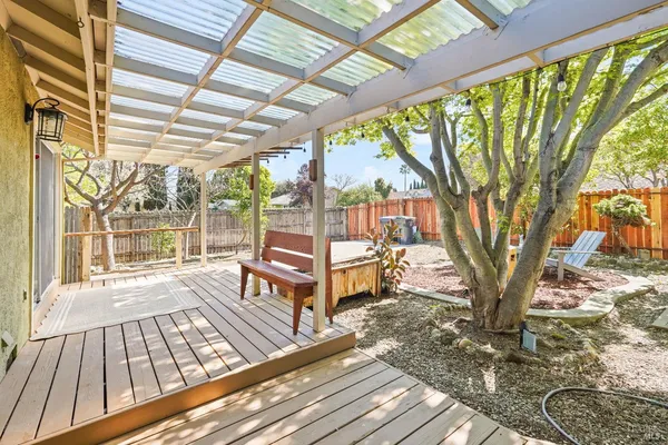 a house view with a sitting space