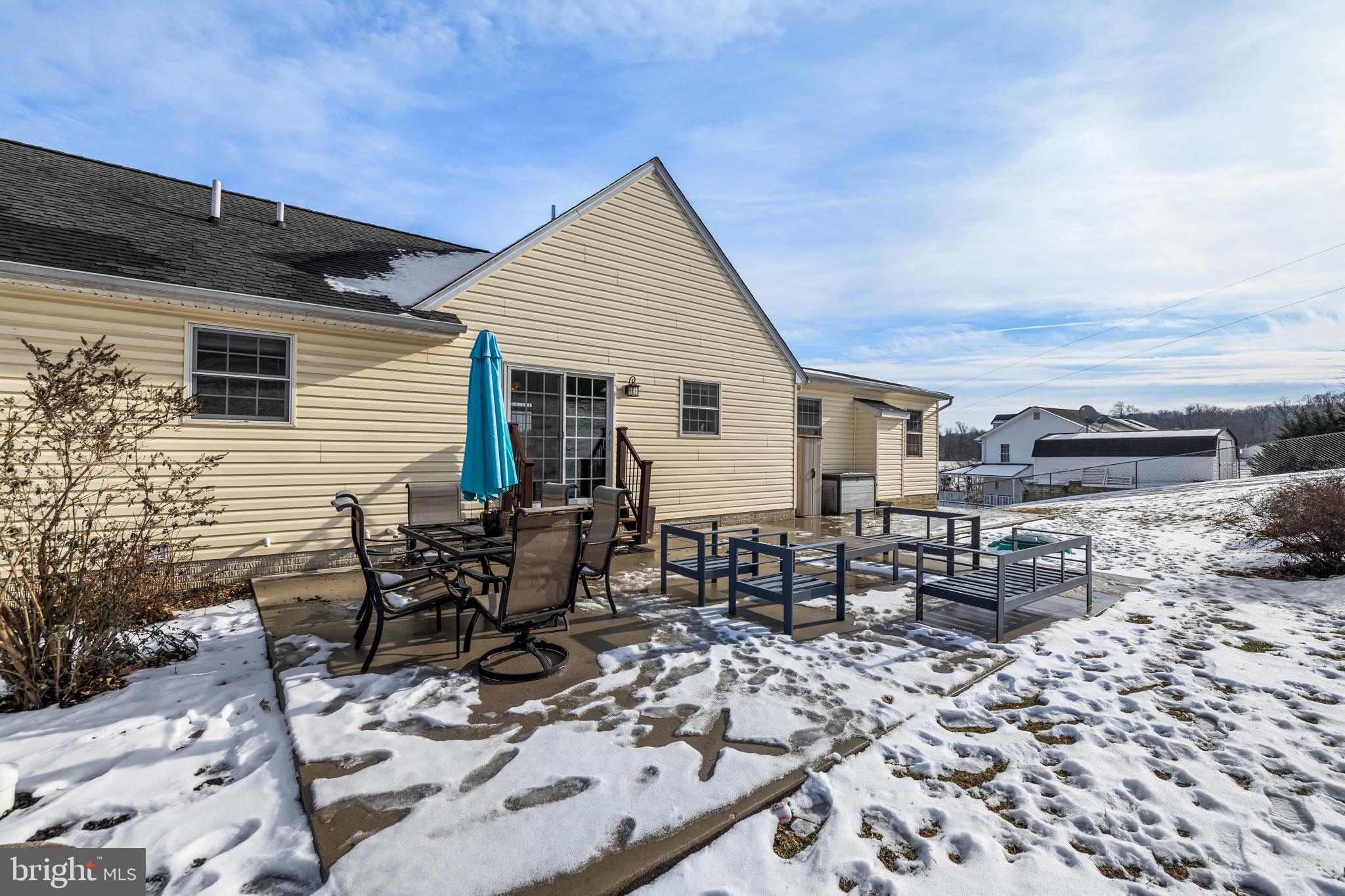 12270 High Point Road Felton, PA 17322 - Photo 41 of 45 a view of a dinning table and chairs in the patio