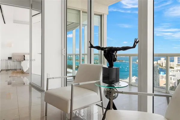 a view of balcony with city view