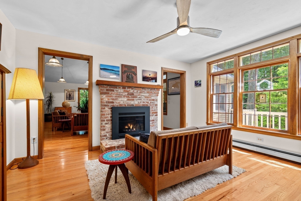 9 Stagecoach Road Princeton, MA 01541 - Photo 13 of 42 a living room with furniture and a fireplace