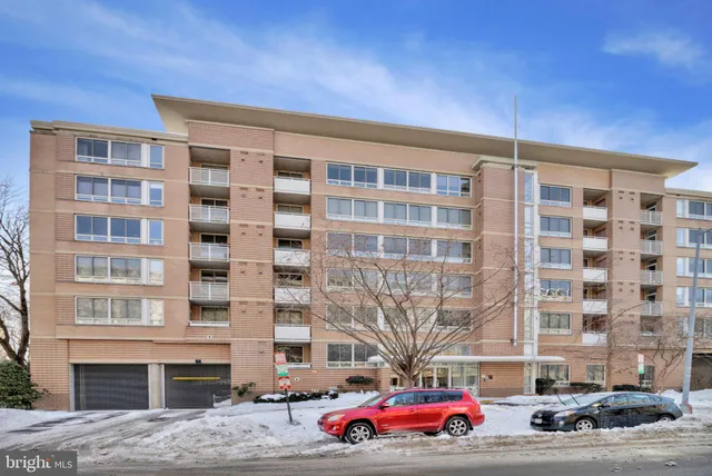 a front view of a building