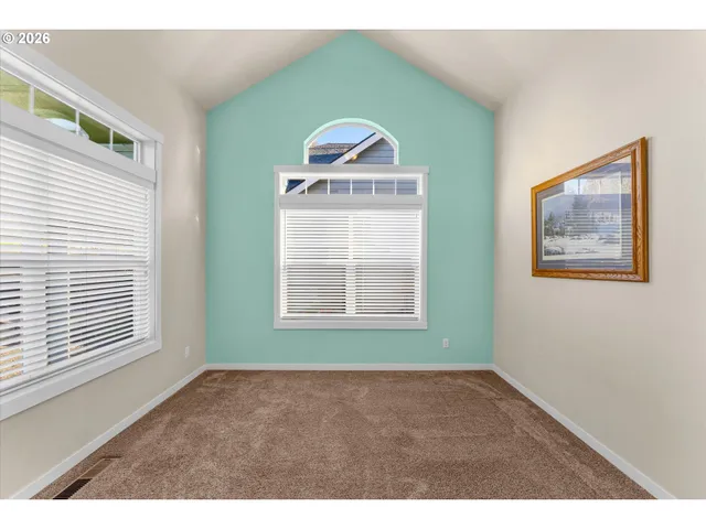 a view of an entryway with a window