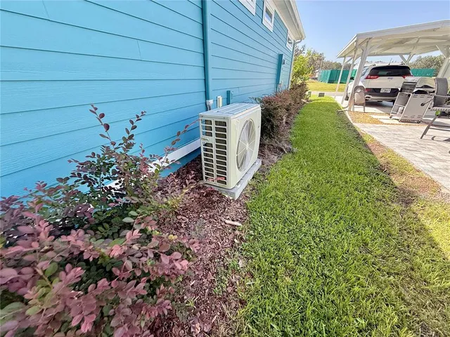 a view of a backyard with plants