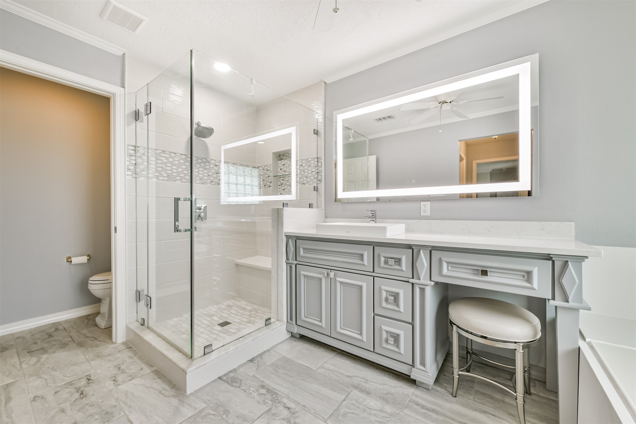 2511 Watts Street Houston, TX 77030 - Photo 20 of 34 The primary bath was updated in 2023.