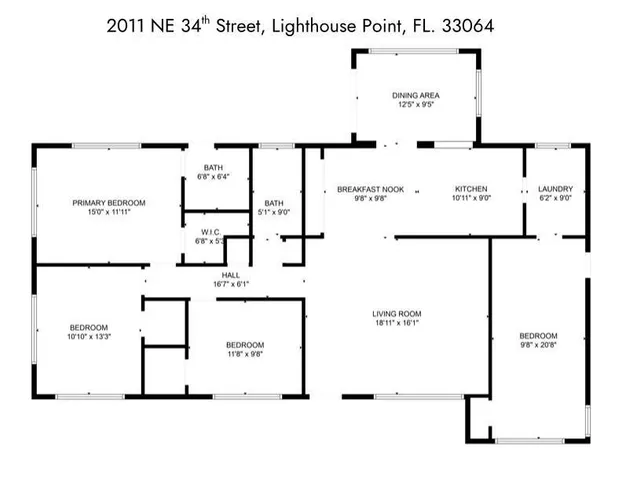 $799,000 | 2011 Northeast 34th Street, Lighthouse Point, FL 33064