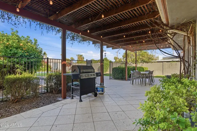 a view of outdoor space with chairs