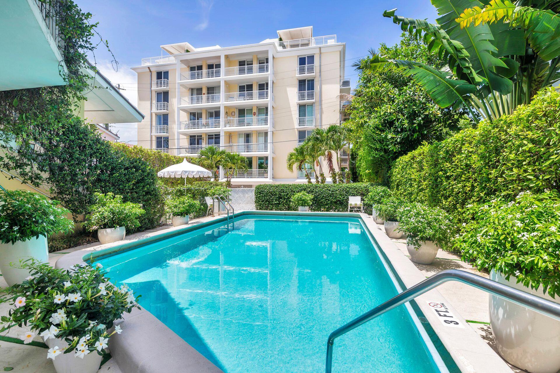170 Chilean Avenue, Unit 2D Palm Beach, FL 33480 - Photo 23 of 29 a view of swimming pool with a patio