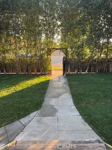a living room with a large window