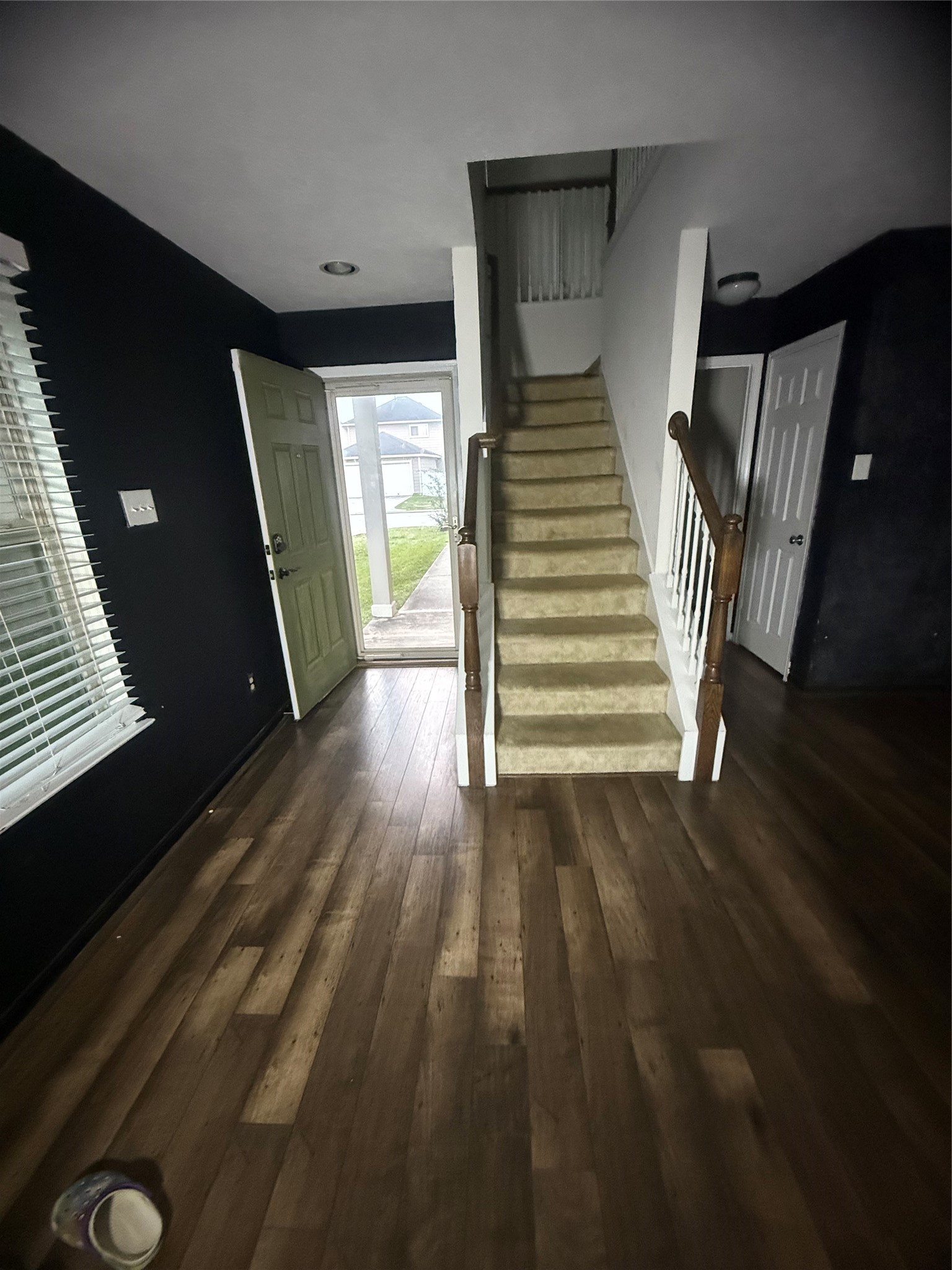 1119 Grassy View Drive Houston, TX 77073 - Photo 10 of 28 a view of entryway and hall with wooden floor