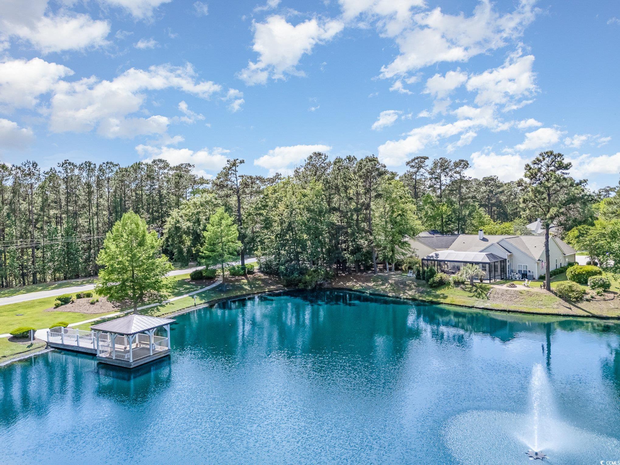 1004 Addington Court Murrells Inlet, SC 29576 - Photo 40 of 40 View of pool with a pool, a water view, and a gazebo