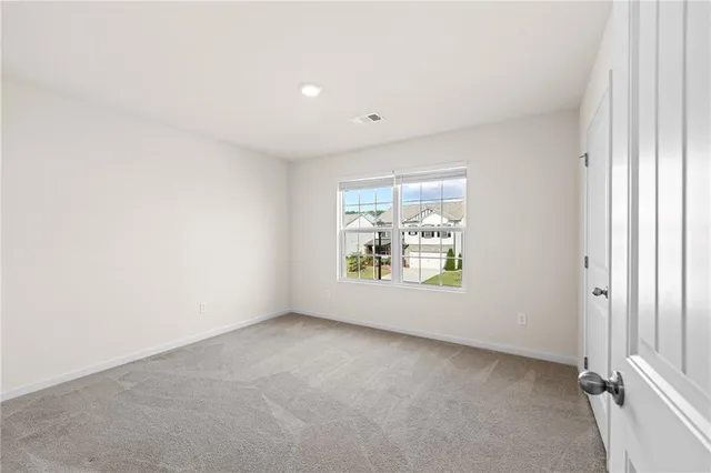 a view of hallway with stairs
