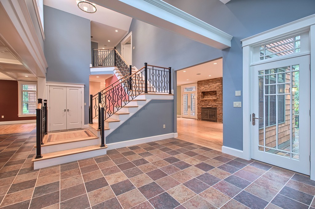 21 Valley Road Boxford, MA 01921 - Photo 7 of 28 a view of an entryway with wooden floor and door