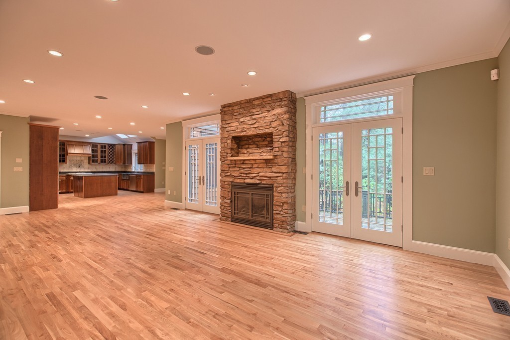 21 Valley Road Boxford, MA 01921 - Photo 8 of 28 a view of a kitchen with a sink and a refrigerator