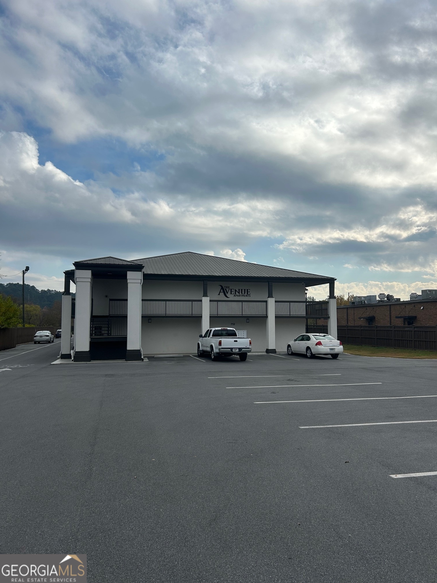 a view of a car garage