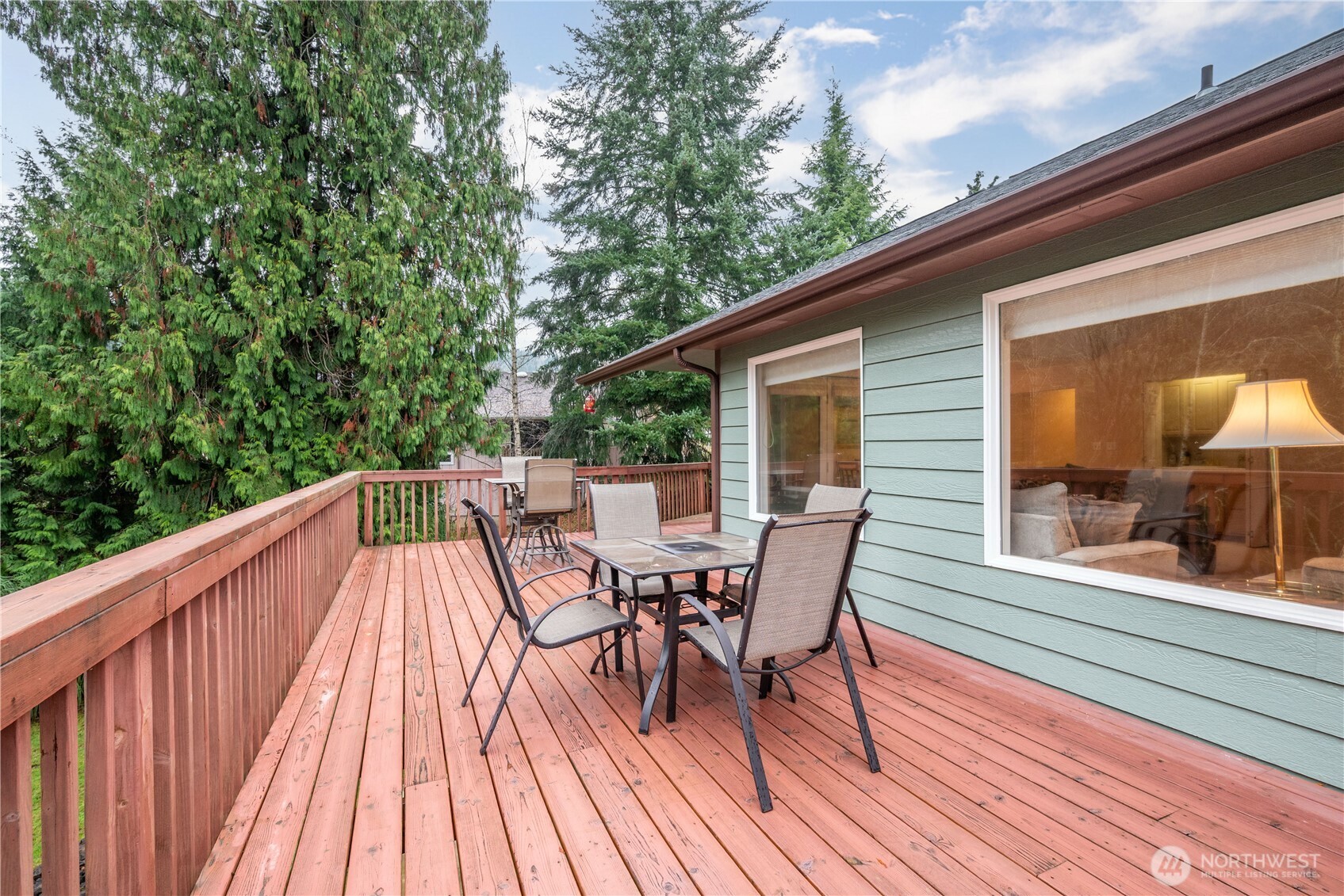 214 St James Court Longview, WA 98632 - Photo 29 of 40 a view of balcony with furniture and wooden deck
