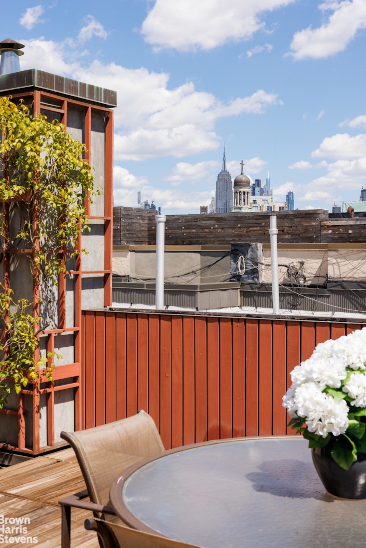 42 Downing Street Manhattan, NY 10014 - Photo 23 of 25 a balcony with table and chairs