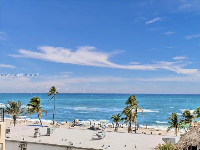 a city view with tall buildings