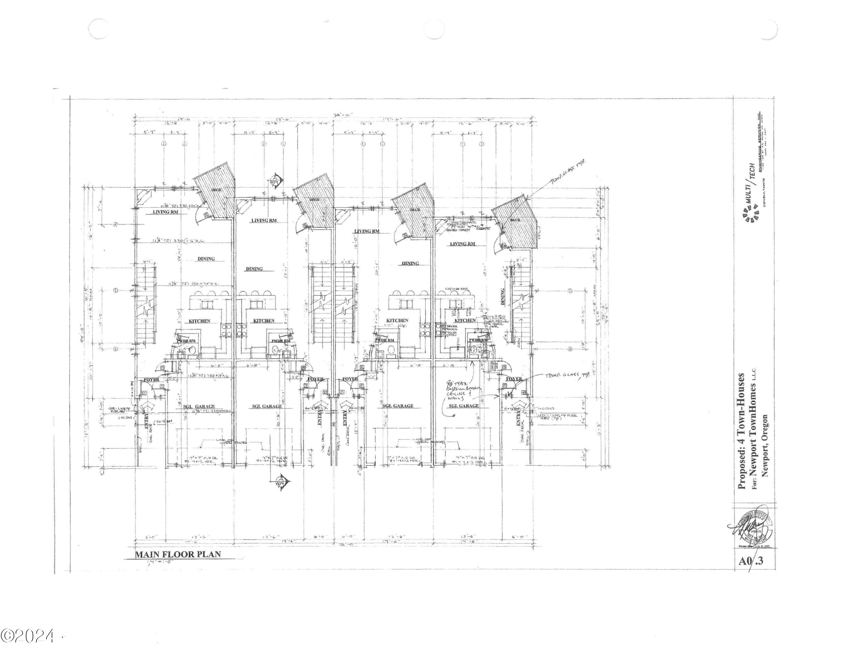 815 Southwest 13th Street, Unit 3 Newport, OR 97365 - Photo 45 of 46 Main floor plan