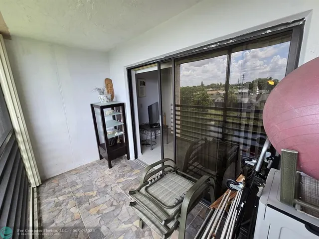 a view of a city from a balcony