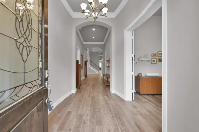 a room with furniture and a chair