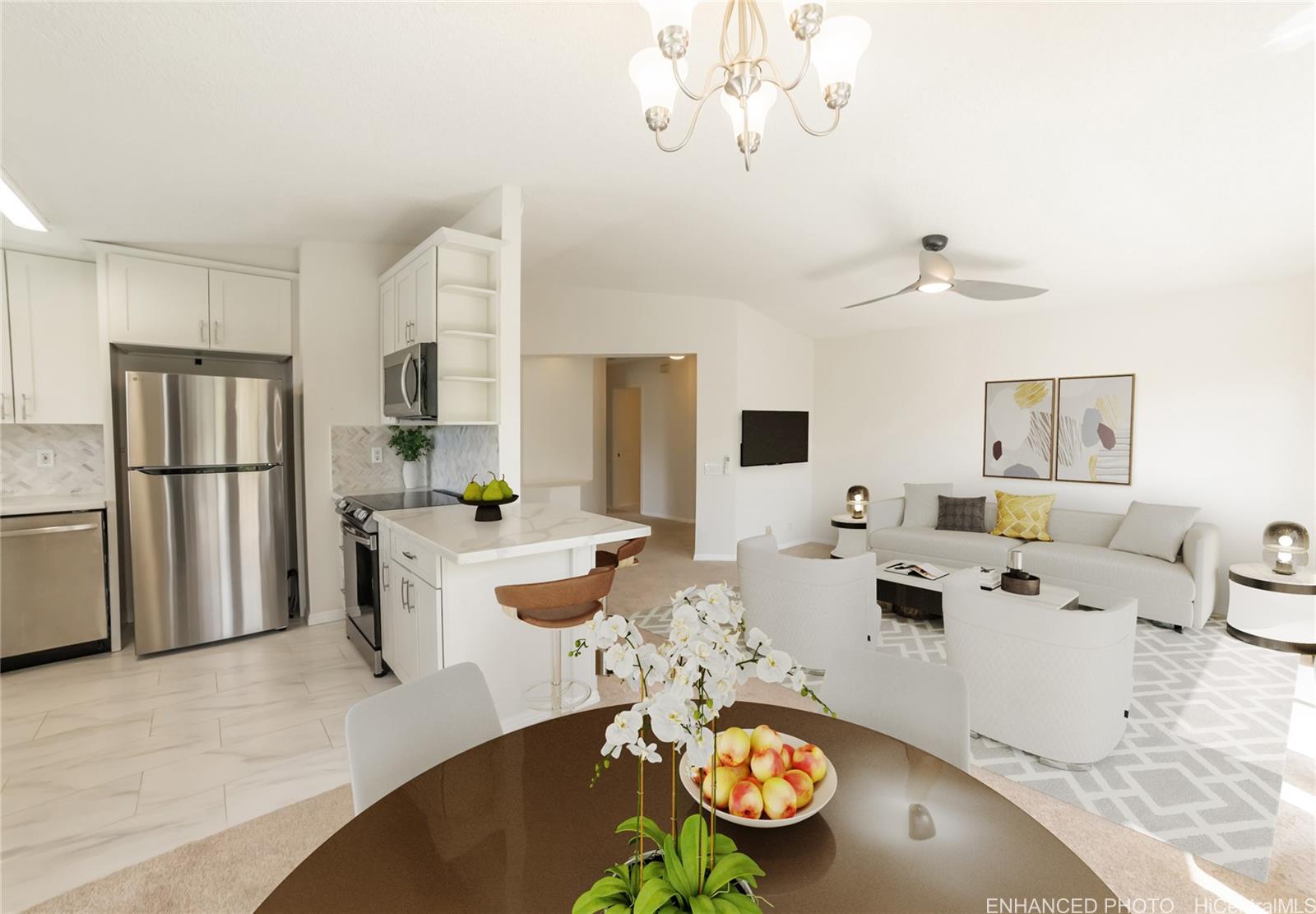 91-945 Laaulu Street, Unit 44B Ewa Beach, HI 96706 - Photo 1 of 25 Living Room - Enhanced