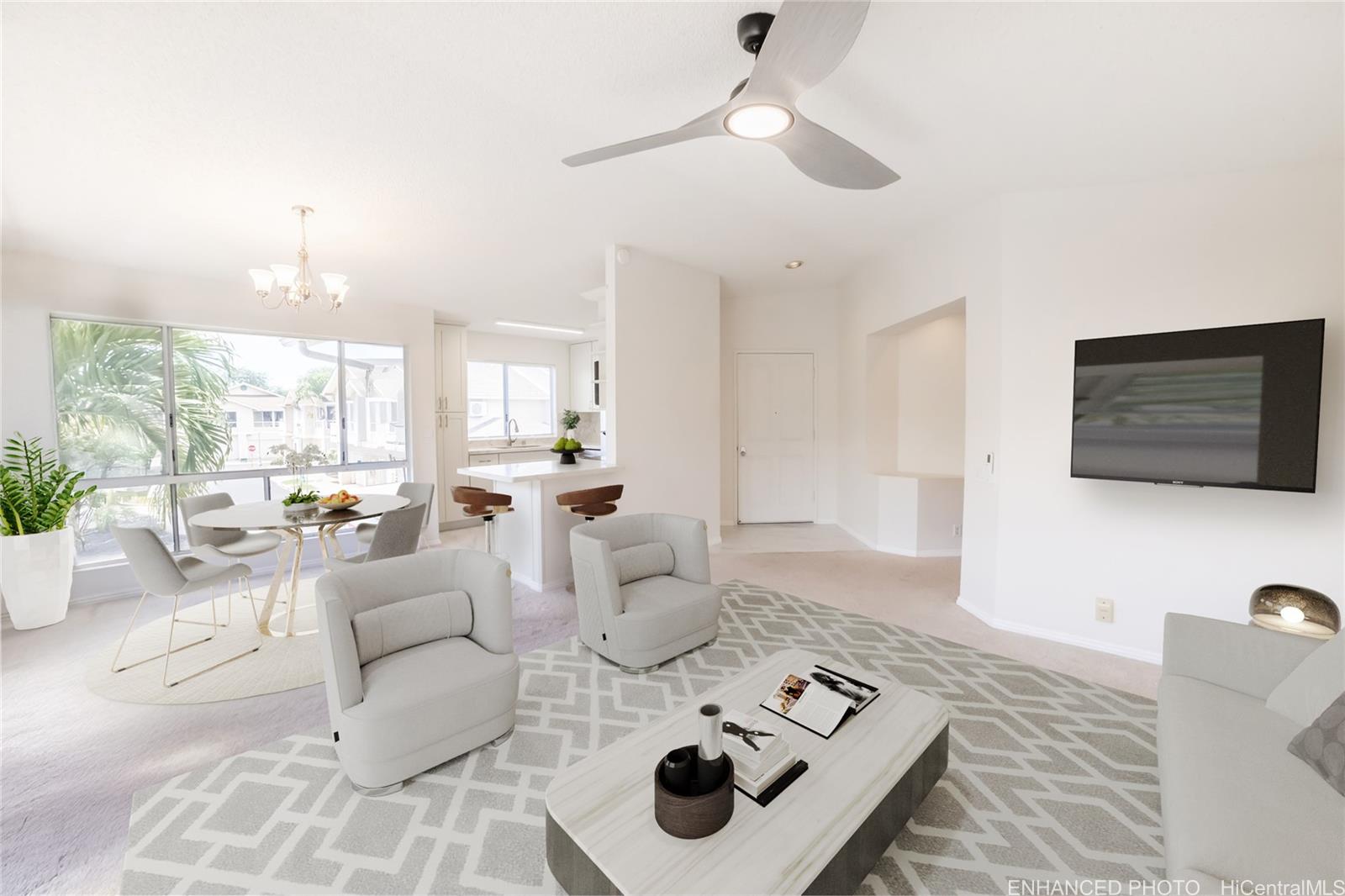 91-945 Laaulu Street, Unit 44B Ewa Beach, HI 96706 - Photo 10 of 25 Living Room - Enhanced