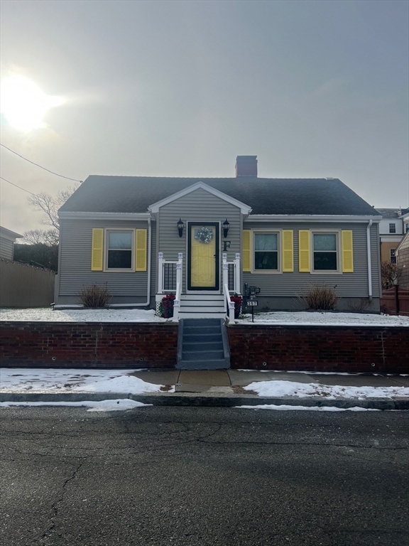 a front view of a house