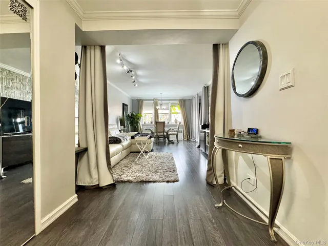 a view of living room and bathroom