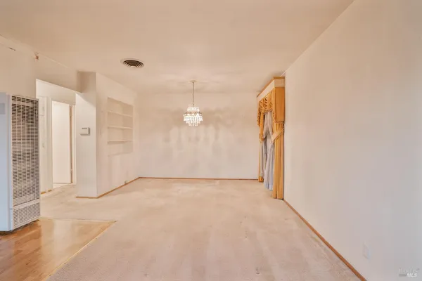 a view of an empty room