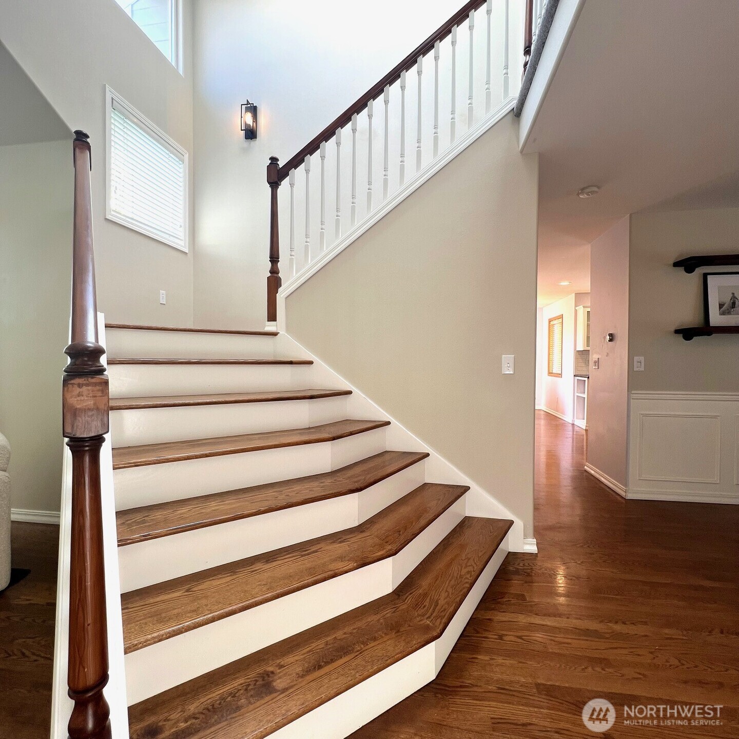 132 170th Place Southeast Bothell, WA 98012 - Photo 5 of 27 a view of entryway and hall with wooden floor
