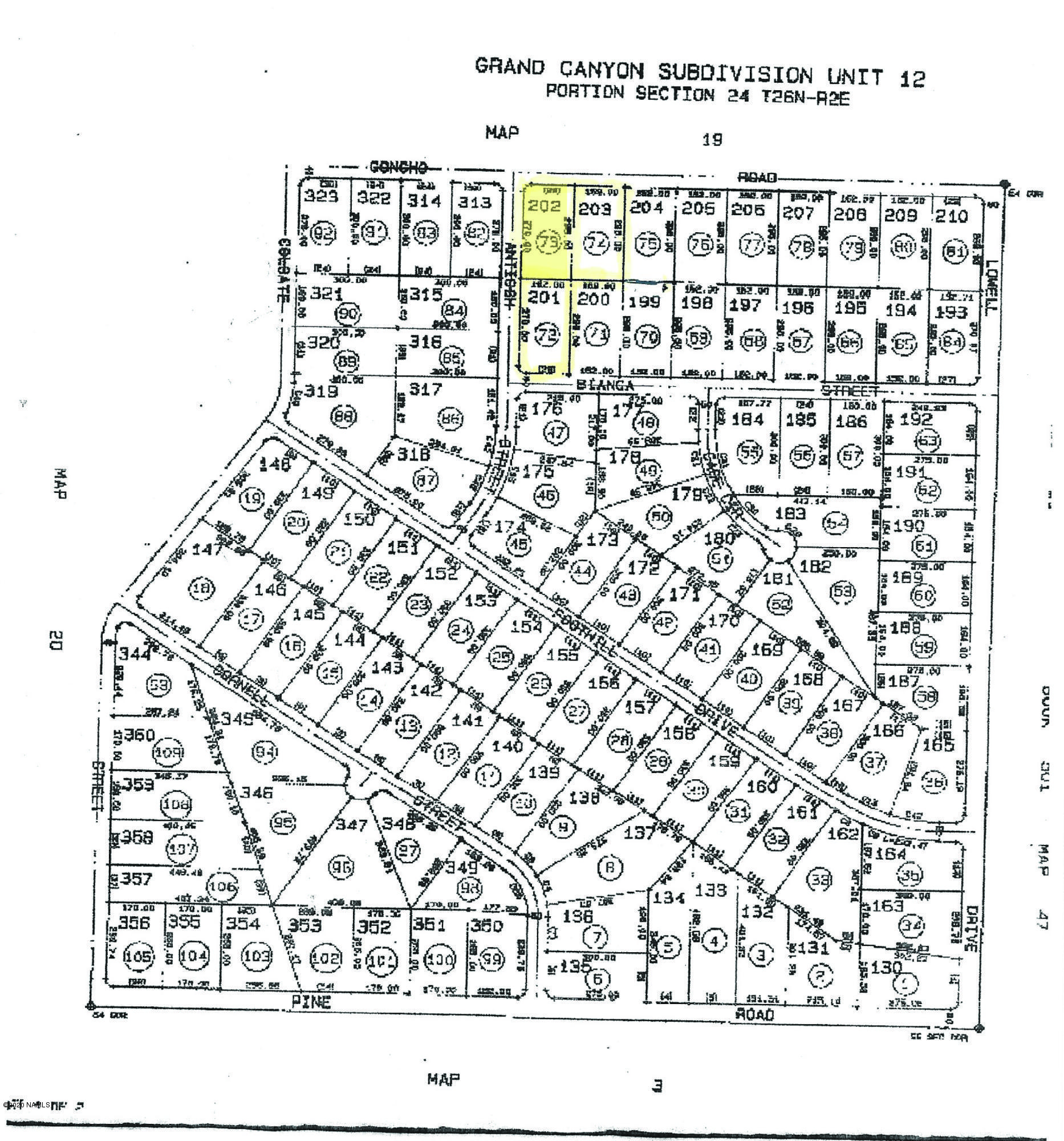 746 East Concho Road Williams, AZ 86046 - Photo 16 of 23 Lot Highlighted