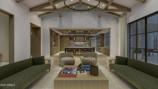 a living room with fireplace furniture and a fireplace