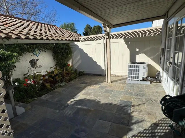 a view of a house with a patio