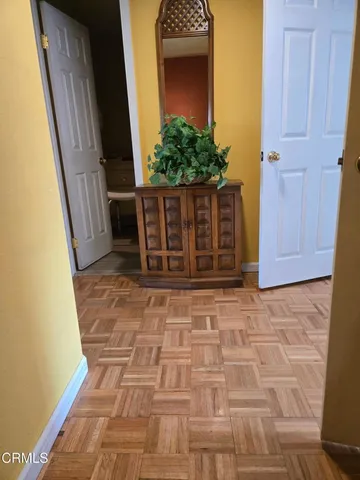 a view of front door