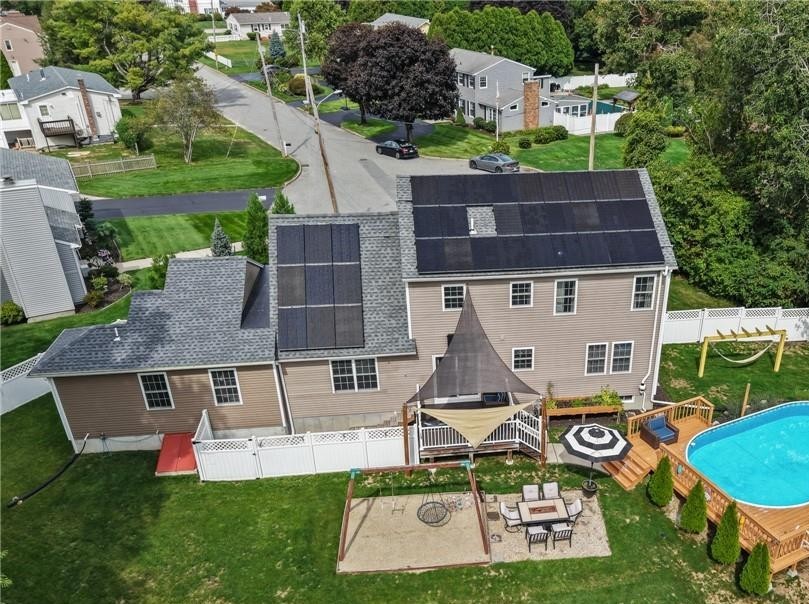 105 Amy Drive Cranston, RI 02921 - Photo 36 of 43 Rear aerial view