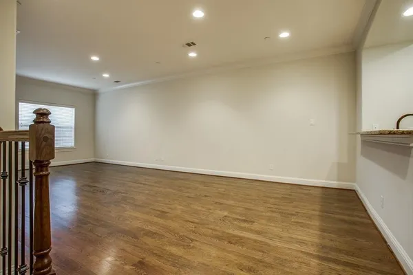 a view of hallway with a sink