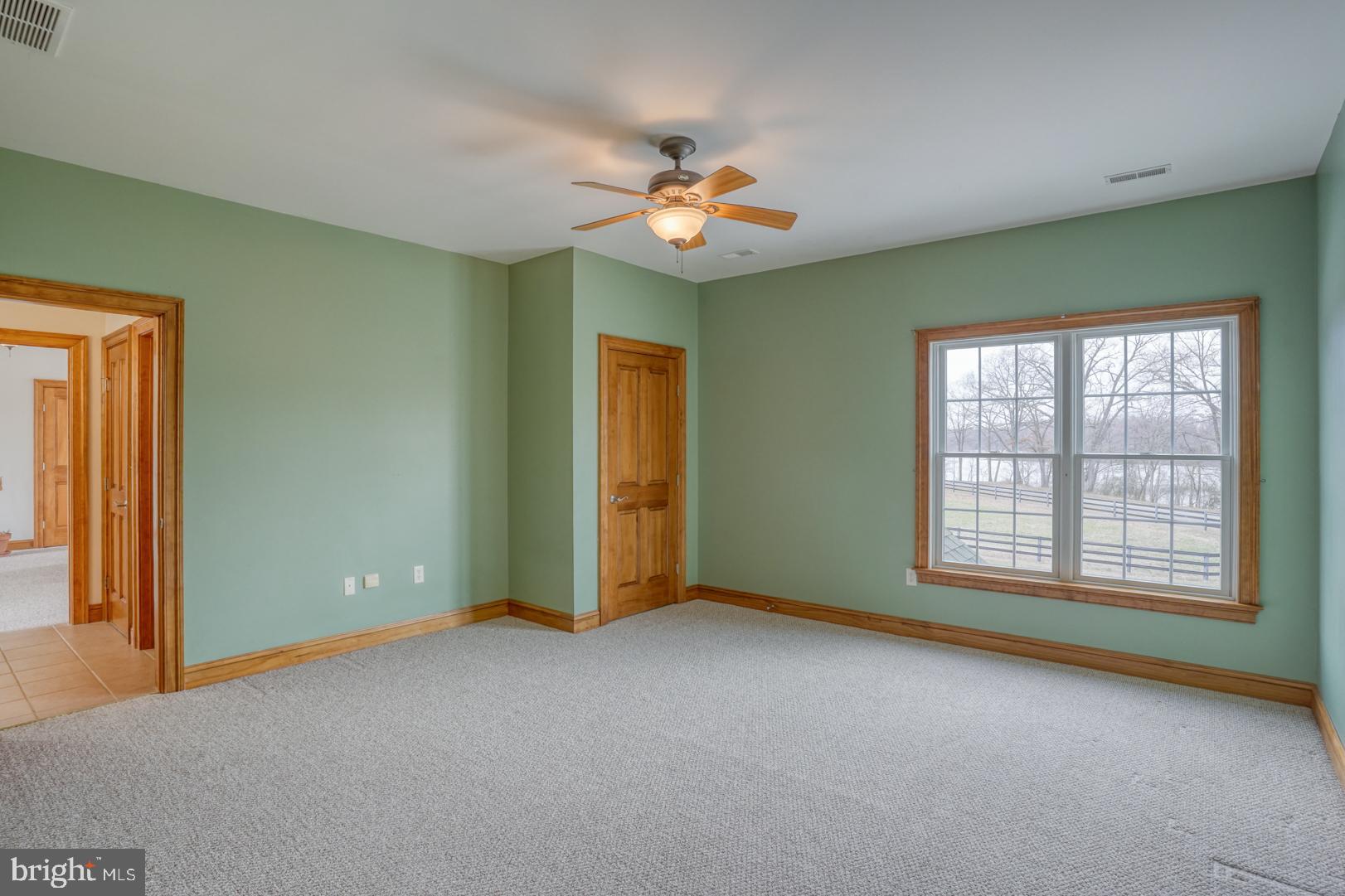 520 Mud Mill Road Marydel, DE 19964 - Photo 49 of 123 an empty room with chandelier fan and windows
