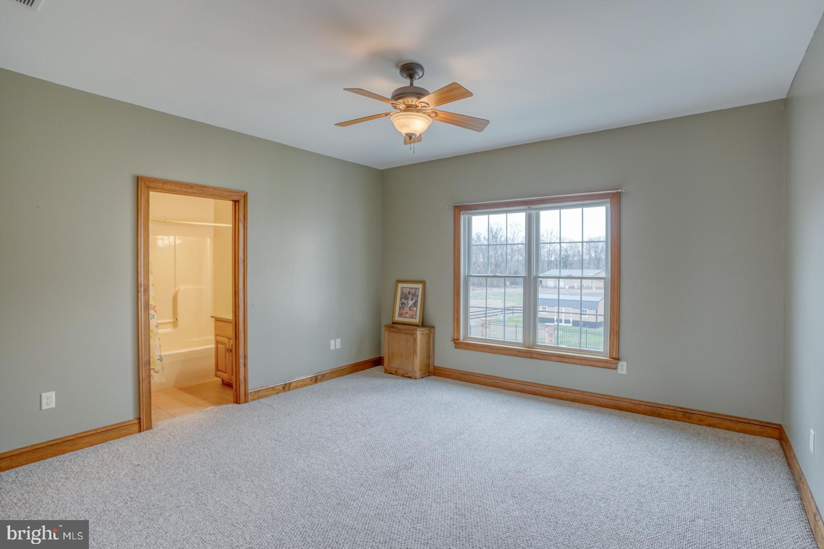520 Mud Mill Road Marydel, DE 19964 - Photo 54 of 123 an empty room with chandelier fan and windows