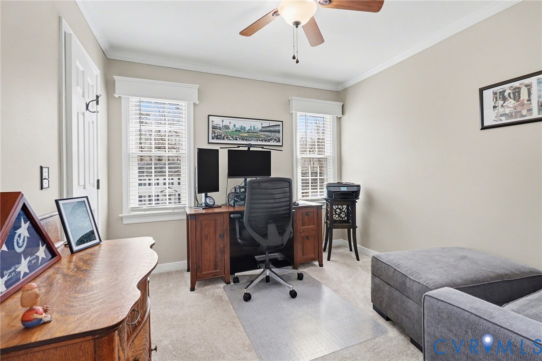 548 Glenmeadow Road Midlothian, VA 23114 - Photo 17 of 31 a work room with furniture and windows