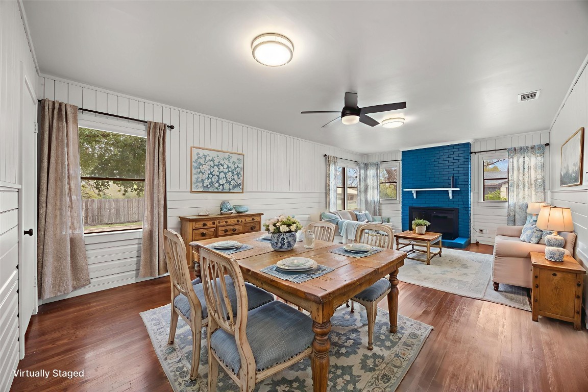 1815 Eckhardt Street Taylor, TX 76574 - Photo 4 of 33 a view of a dining room with furniture window and wooden floor