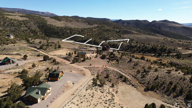 316 Little Meadow Loop, Unit 316 Antimony, UT 84712 - Photo 3 of 6 View of property location featuring mountains, property parcel outlined, and rural landscape