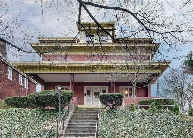 a view of a house with a patio
